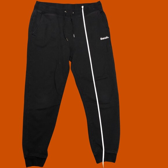 Bench Black Fleece-Lined Joggers | Size L | Soft Cotton | Minimal Streetwear - Picture 5 of 10